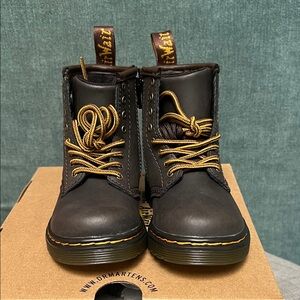 Dr. Martens Kids Dark Brown Boot